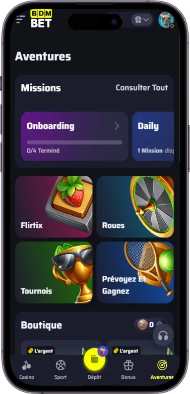 BDMbet aventures