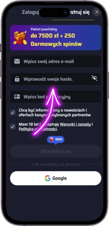 BDMbet formularz rejestracyjny