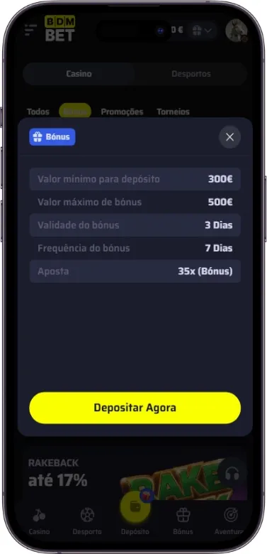 BDMbet Aceite os termos