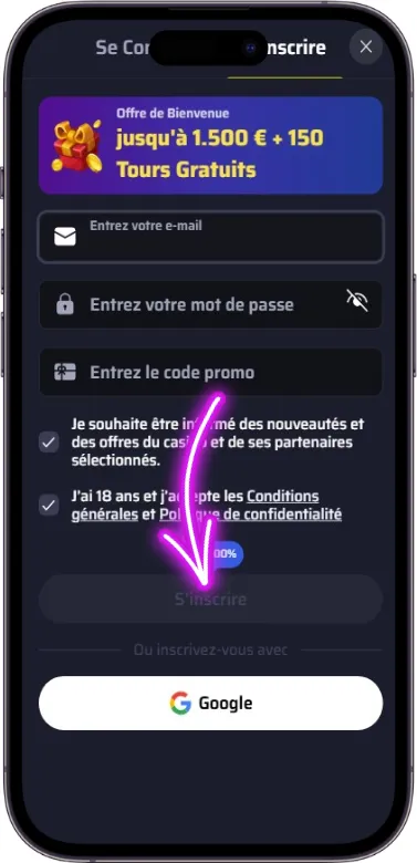 Inscription terminée BDMbet