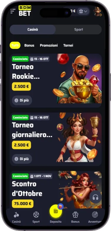 Scegli il bonus BDMbet