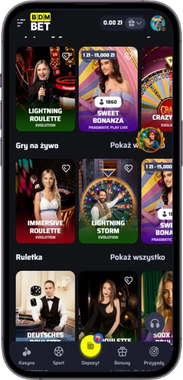 BGMbet kasyno na żywo